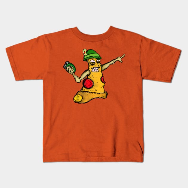 Sgt. Pizza Kids T-Shirt by evthompson057